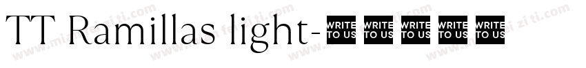 TT Ramillas light字体转换